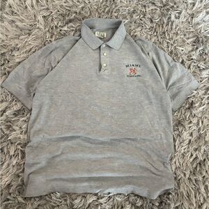 Miami Hurricanes grey polo!